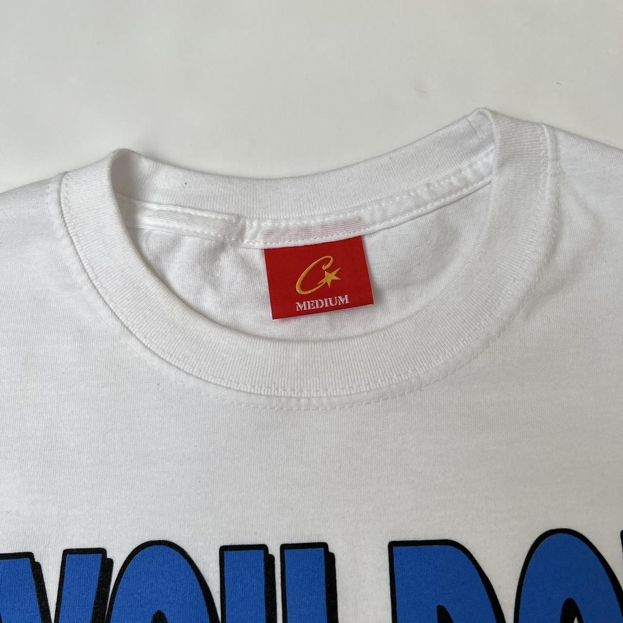Corteiz 0208-Go-Suck-Ur-Mum T-shirt In White, Blue, Red & Yellow