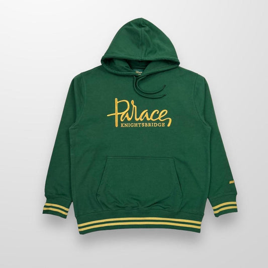 Palace x Harrods Hoodie In Green & Gold