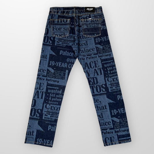 Palace Tabloit Denim Jeans In Blue