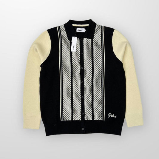Palace London Knitted In Black & Cream