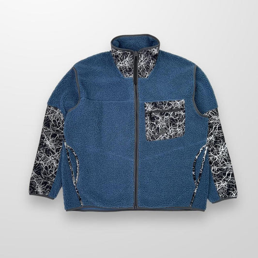 Adidas Terrex x And Wander Fleece Jacket In Blue W/ 3m Detailing