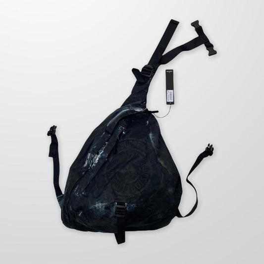 Stone Island x Supreme Printed Camo Nylon Crossbody Bag In Black