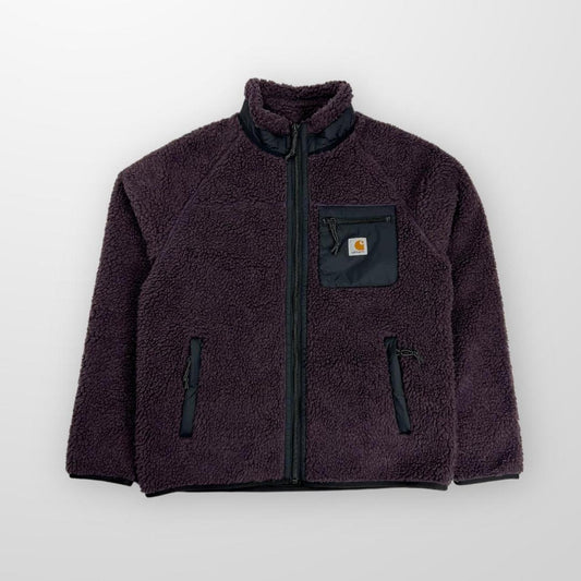 Carhartt WIP Prentis Liner / Fleece Jacket In Dark Plum / Black