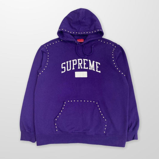 Supreme Studded Hoodie In Purple