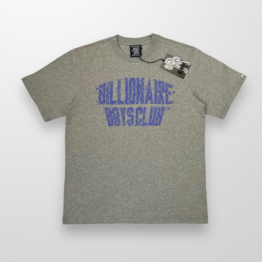 Billionaire Boys Club Static Logo T-Shirt In Heather Grey & Blue