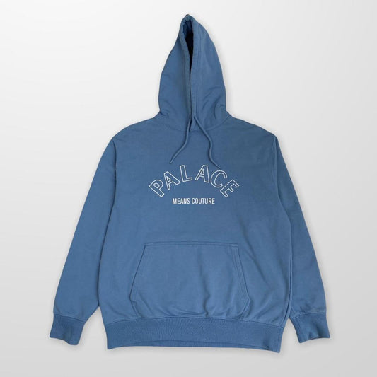 Palace Couture Hoodie In Light Blue & White