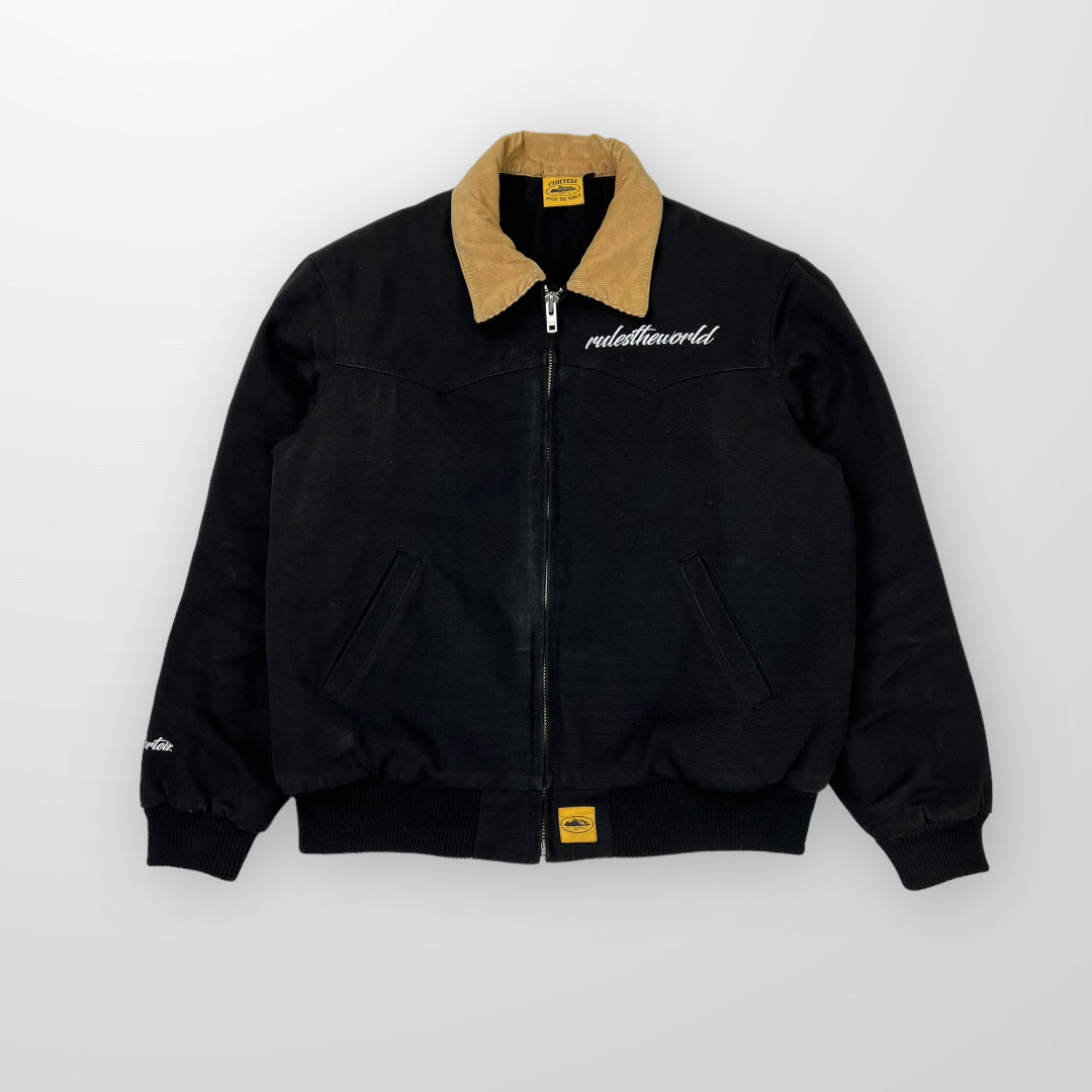 Corteiz Grind Wear Heavyweight Jacket In Black