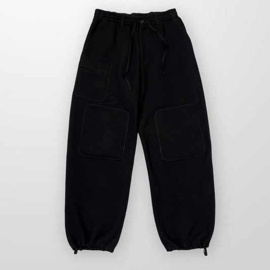 Palace x Y-3 Soft Tailored Pants In Black W/ Contrast Dark Grey Stitching