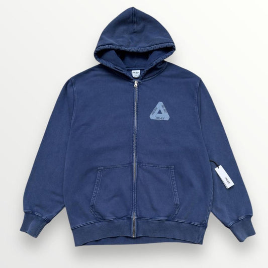 Palace Pigment Wash Tri-Ferg Hoodie In Navy