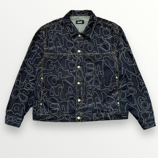 Palace Splat Denim Jacket Indigo