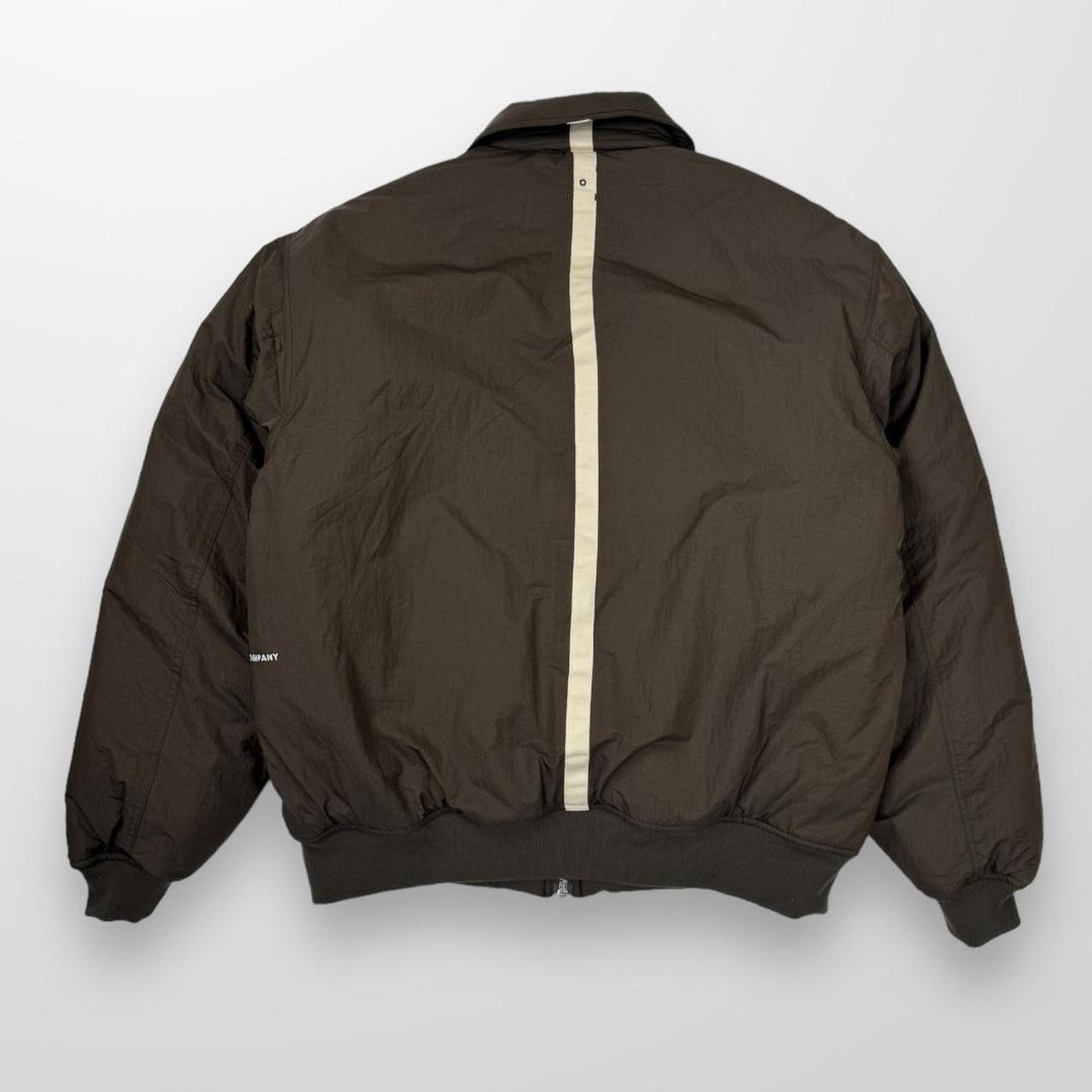 Pop Trading Company Flight Jacket In Brown & Cream