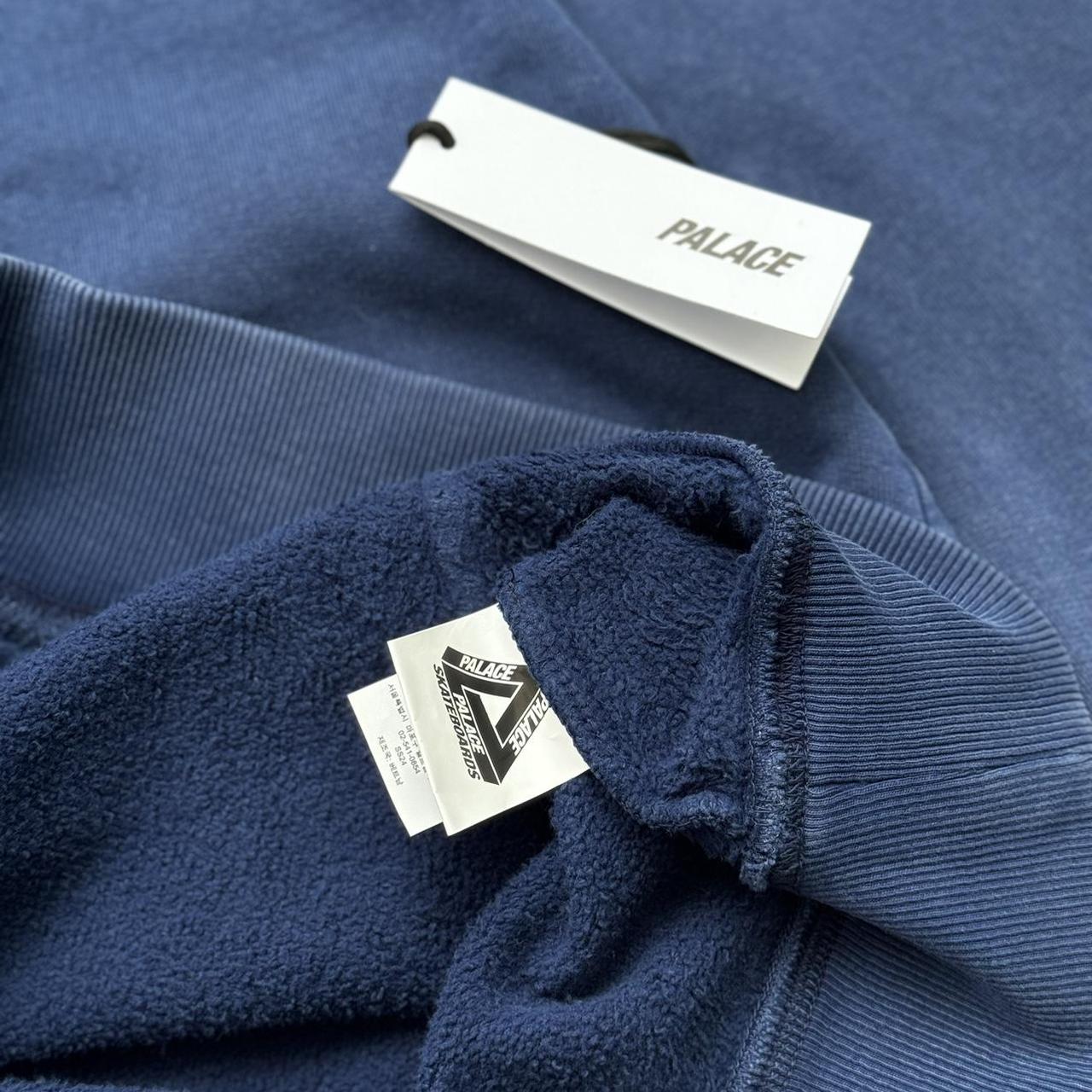 Palace Pigment Wash Tri-Ferg Hoodie In Navy