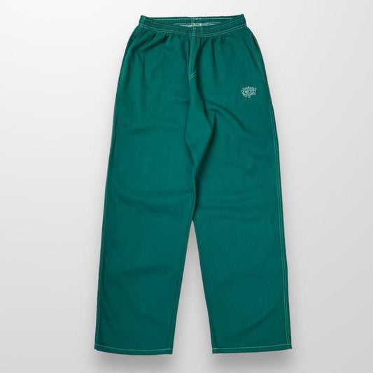 ADWYSD Relaxed Skate Pant / Jeans In Green W/ Contrast Stitching