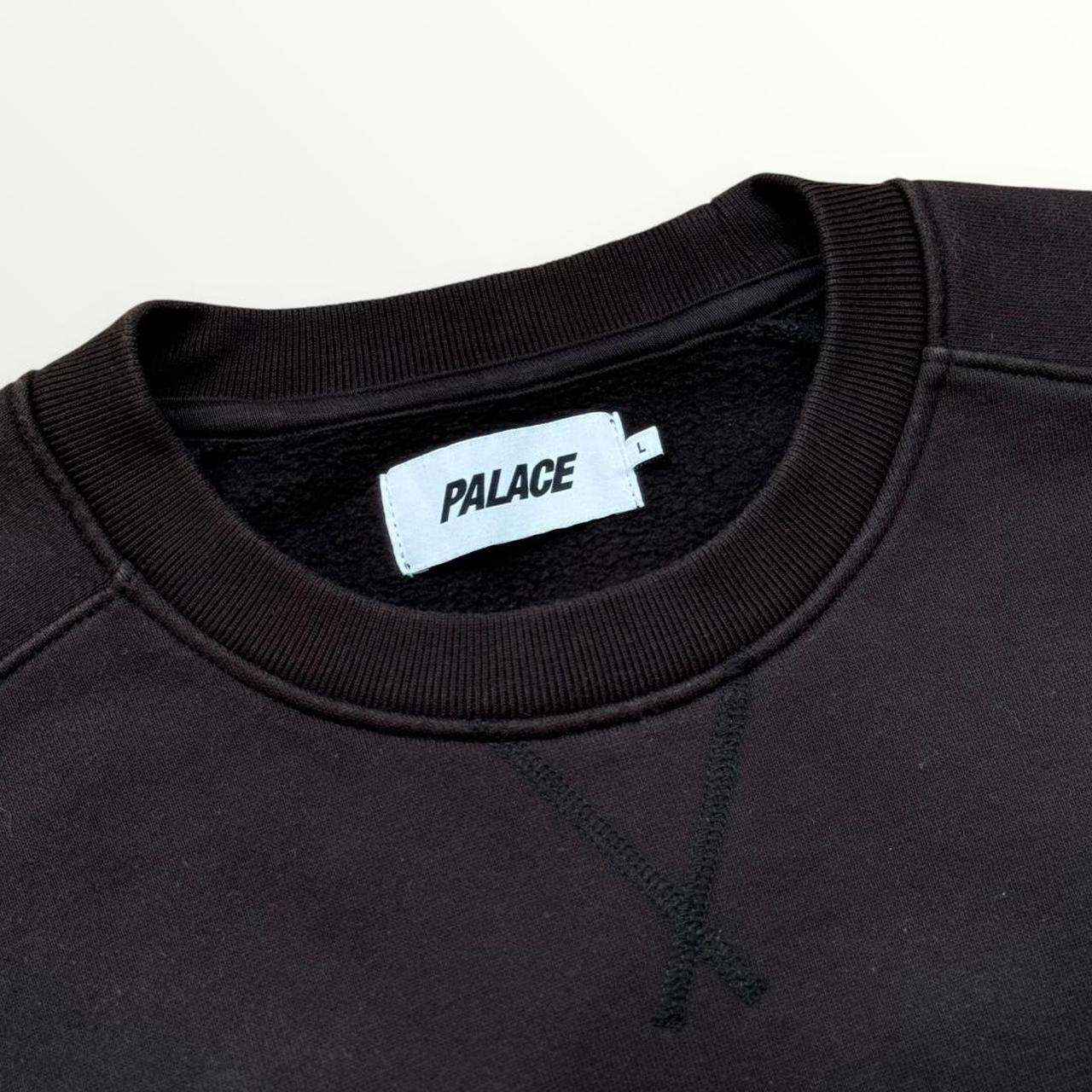 Palace Unitas Crew Sweatshirt In Black (Brown)