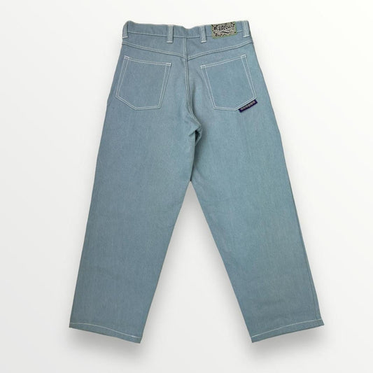 Always Do What You Should Do Purple Label Heavy Duty Denim Jeans In Sky Blue