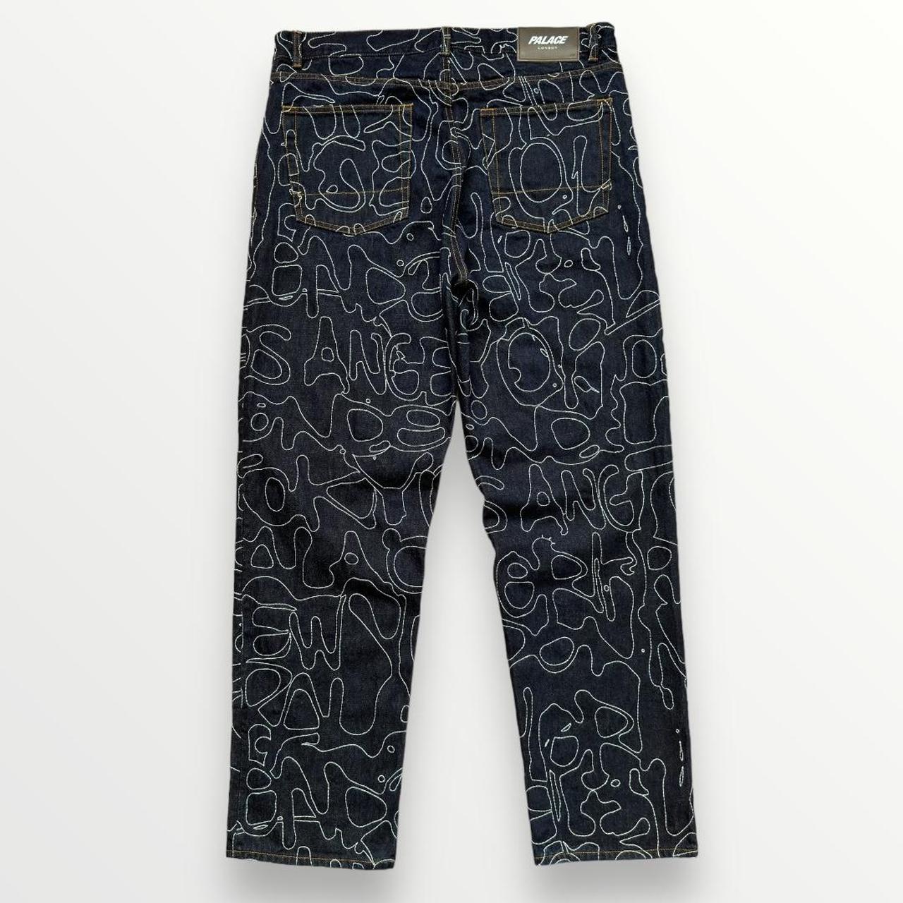 Palace P45 Splat Jeans In Indigo