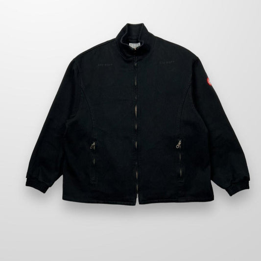 Cav Empt Fine Corduroy Zip Up Jacket In Black