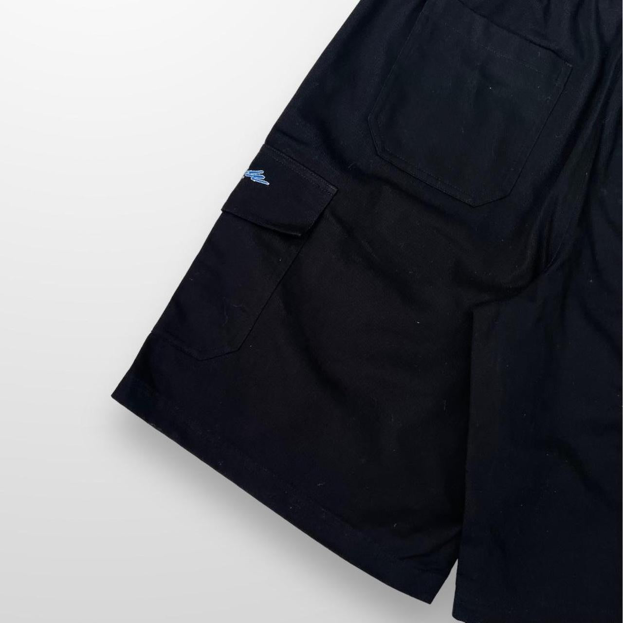 Yardsale Cargo Shorts In Black & Blue