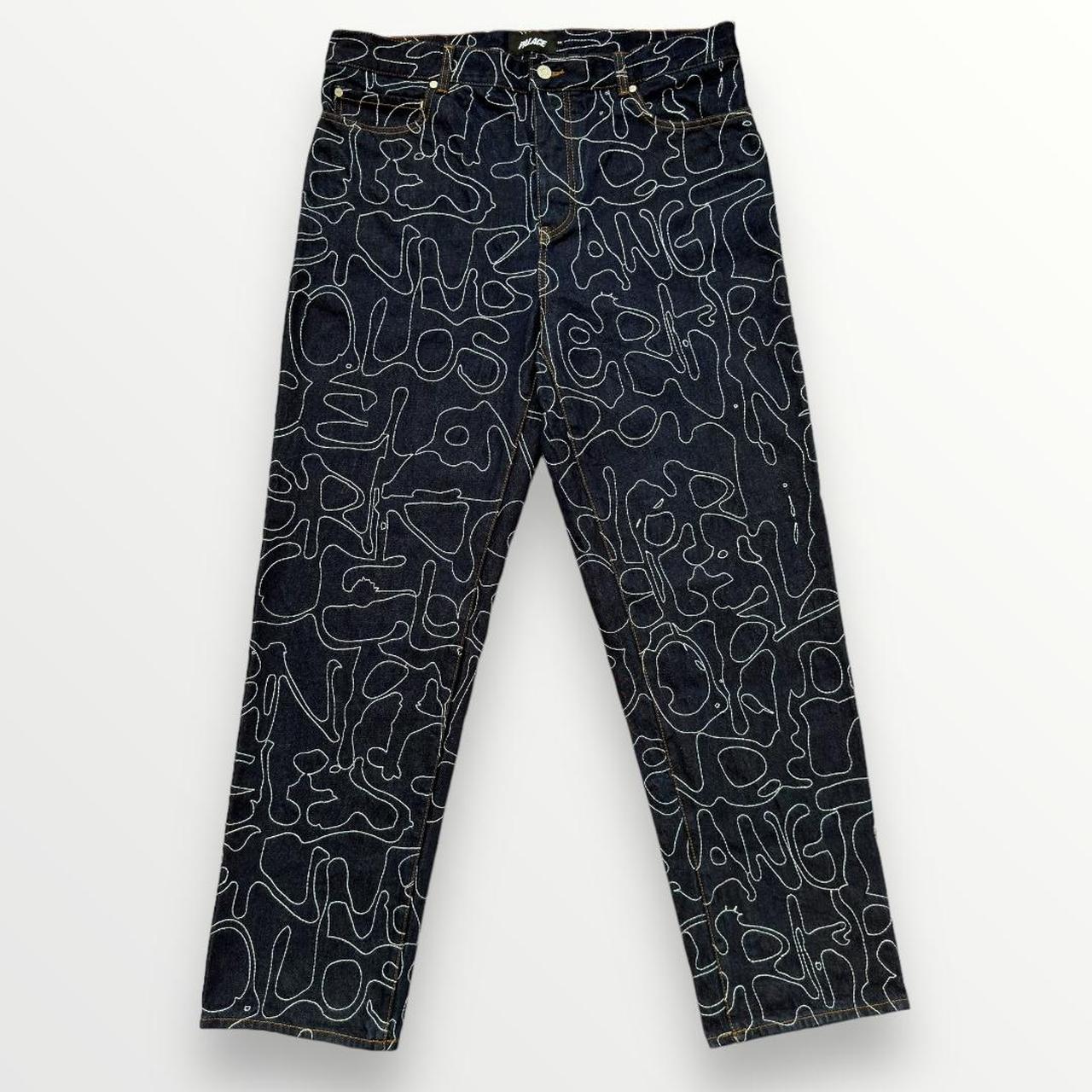 Palace P45 Splat Jeans In Indigo