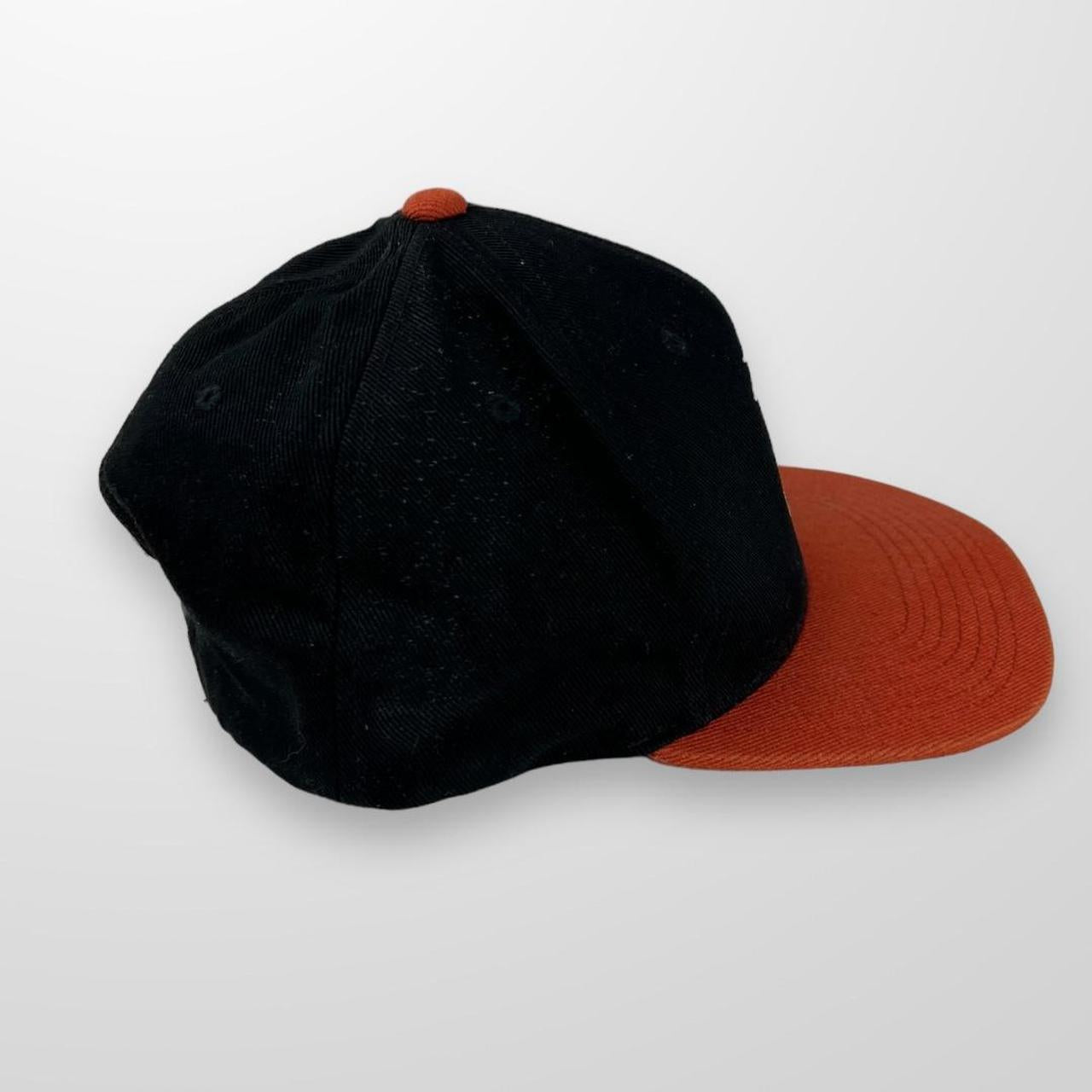 Stussy 8 Ball Cap In Black & Orange