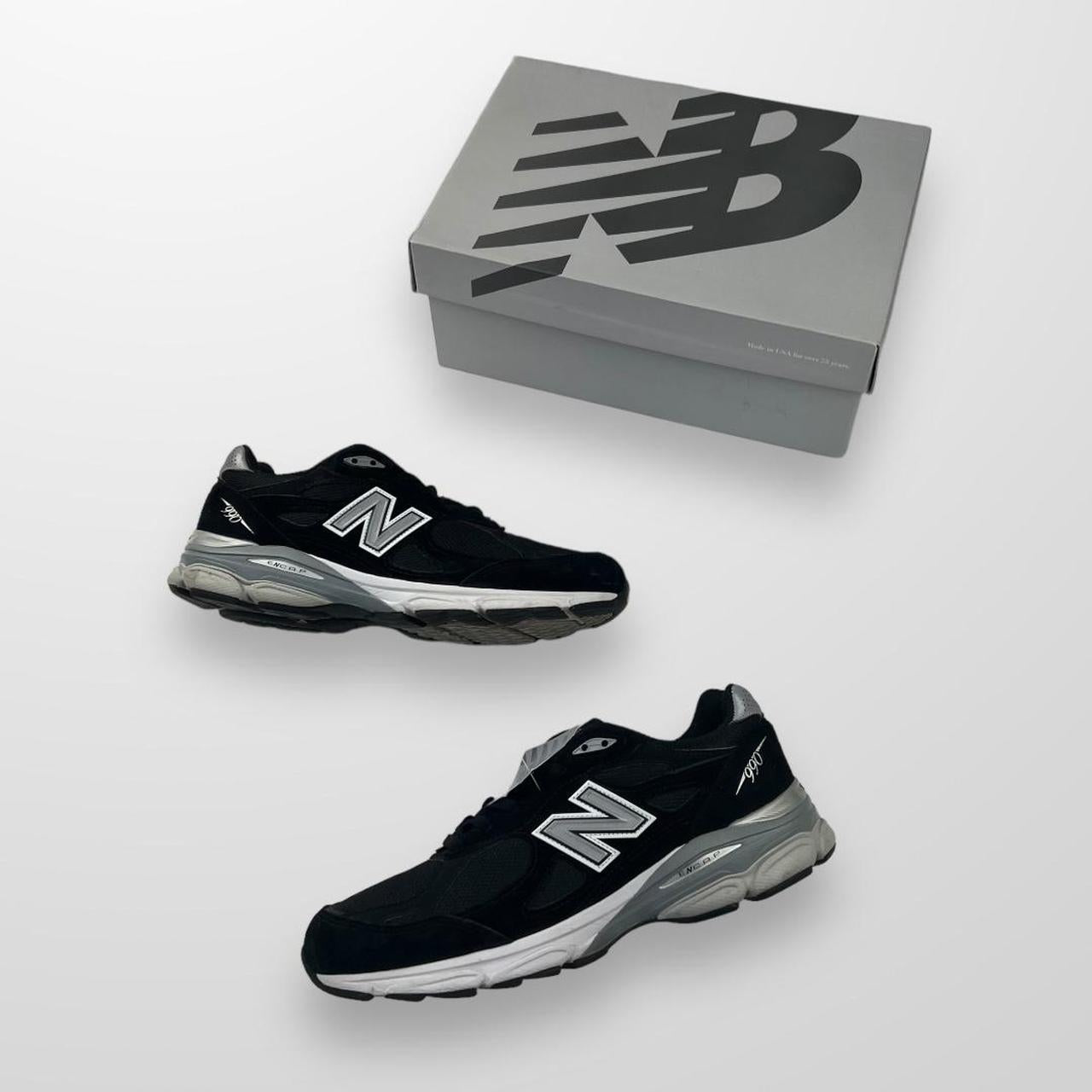 New Balance 990 V3 Trainers In Black