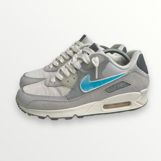 Basement x Nike Air Max 90 Trainers In Smoke Grey & Reflective Silver