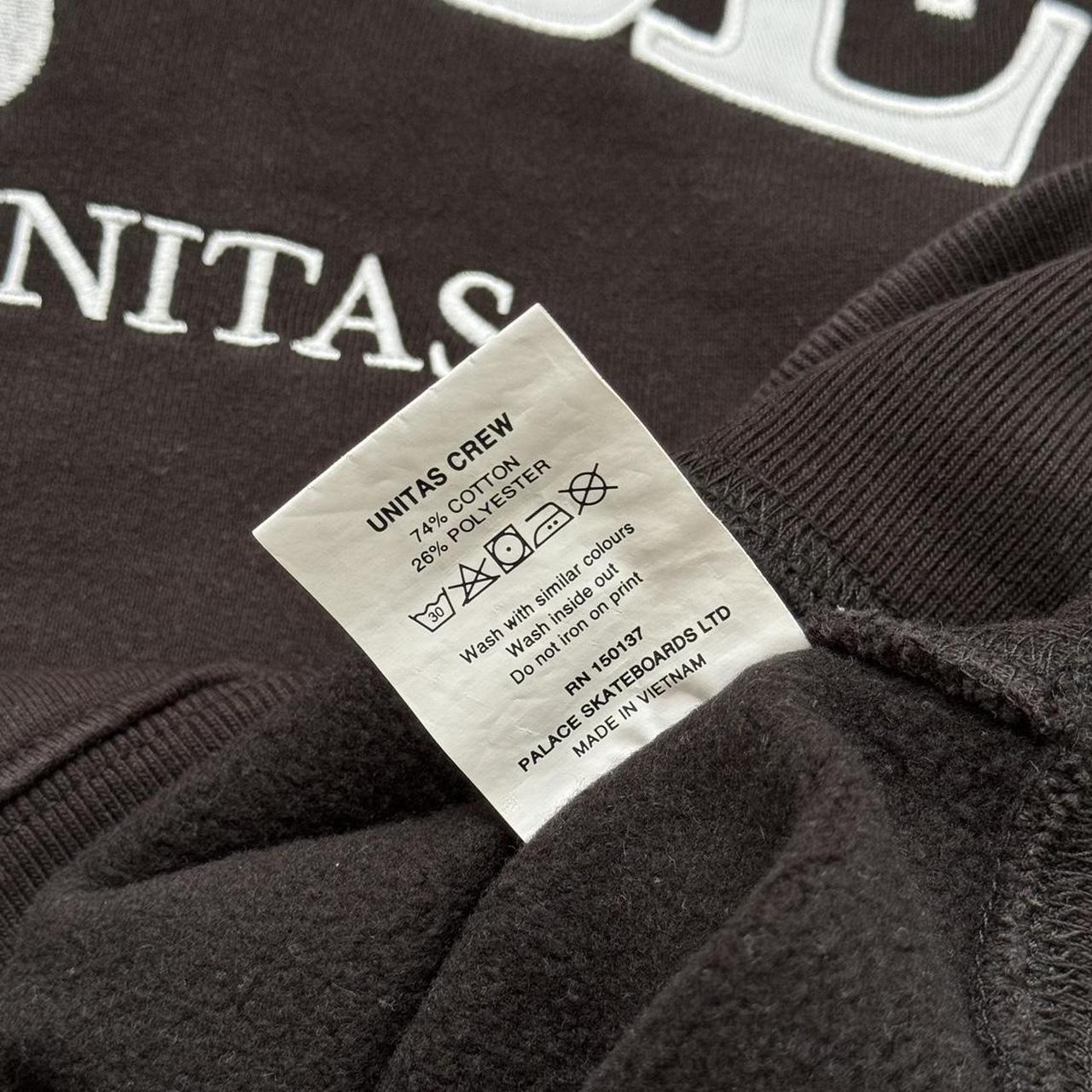 Palace Unitas Crew Sweatshirt In Black (Brown)