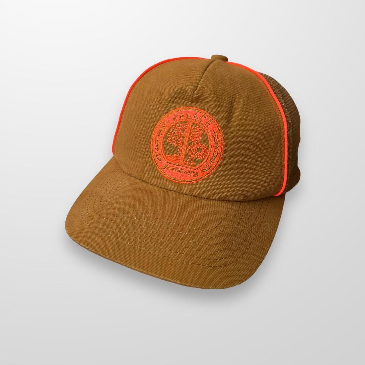 Palace AMG 2.0 Mesh Trucker Cap In Caramel