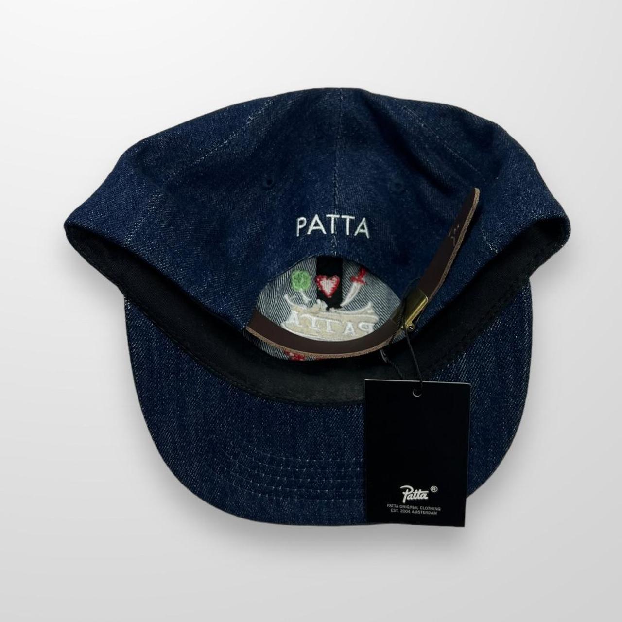 Patta Lucky Charm Denim Cap Dark Blue