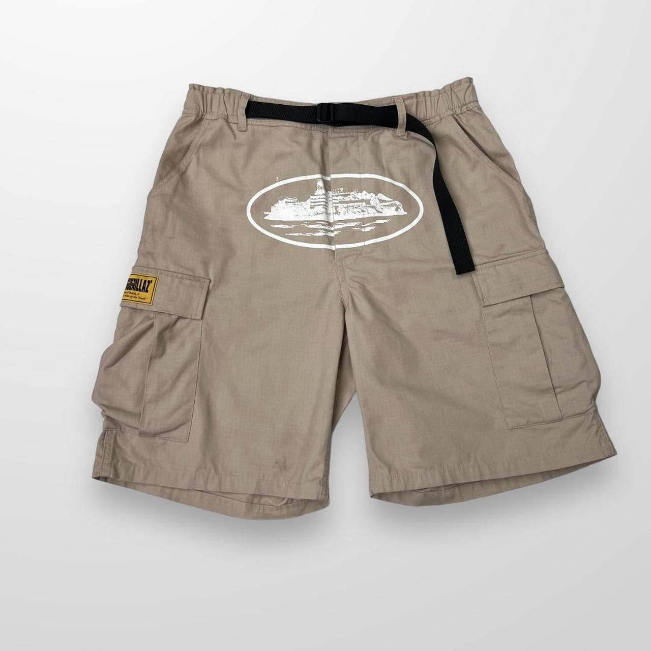 Corteiz Cargo Shorts In Beige