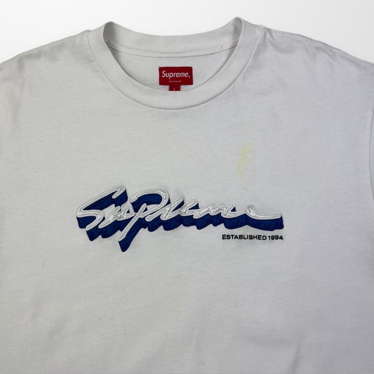 Supreme Shadow Script T-Shirt In White