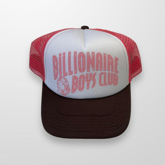 Billionaire Boys Club Arch Logo Trucker Cap In Pink