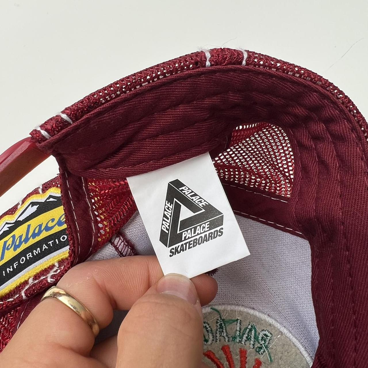 Palace Farmer Trucker Cap In Burgundy