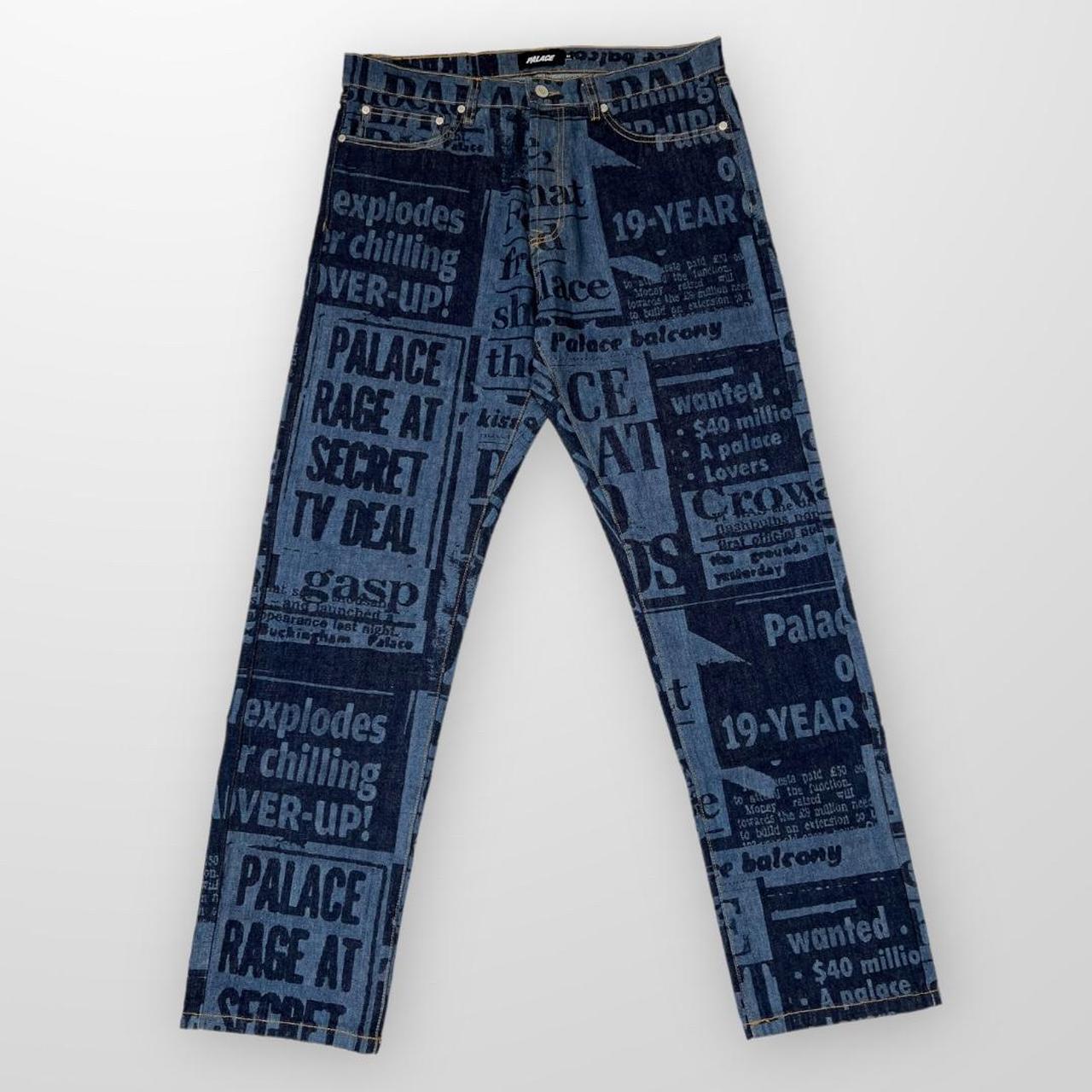 Palace Tabloit Denim Jeans In Blue