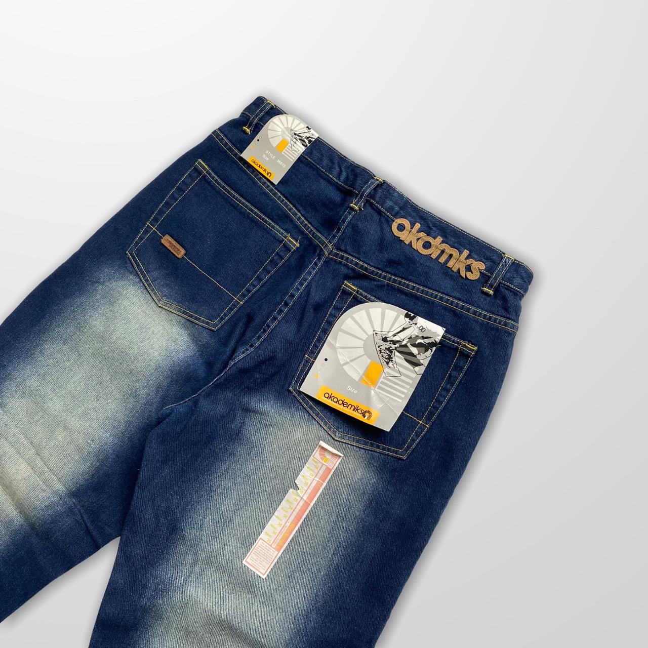 Vintage Akademiks Jeans In Navy & White