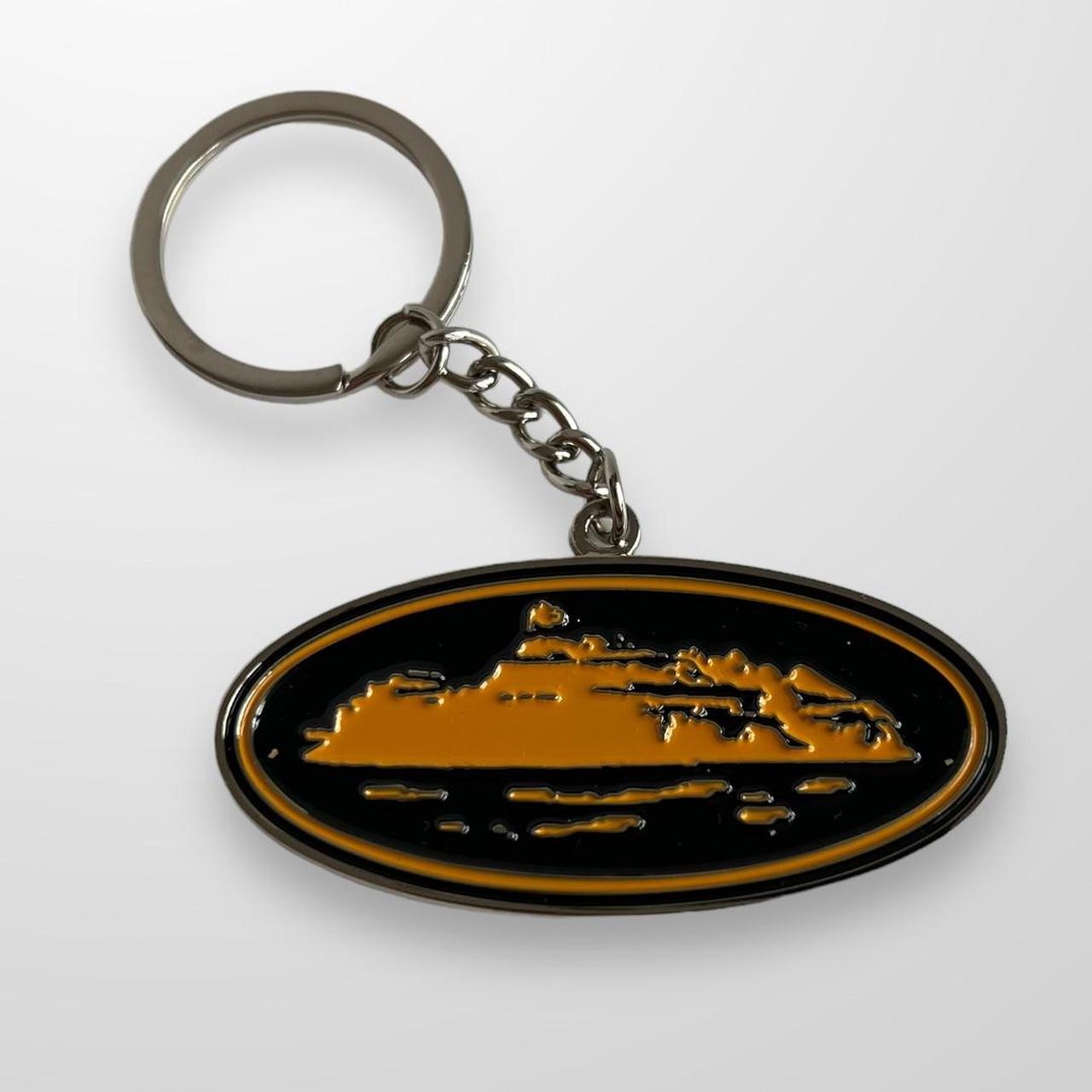 Corteiz Alcatraz Keyring In Black & Orange