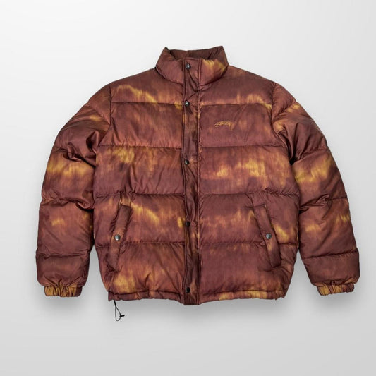 Stussy Aurora Puffer Jacket In Rust