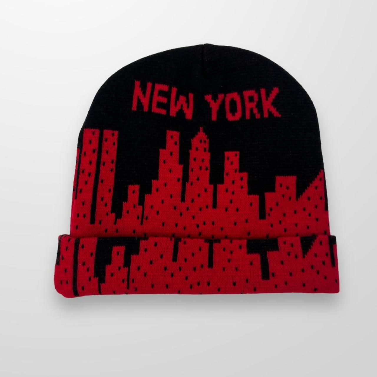 Supreme New York Skyline Beanie In Black & Red – Ben's Bits