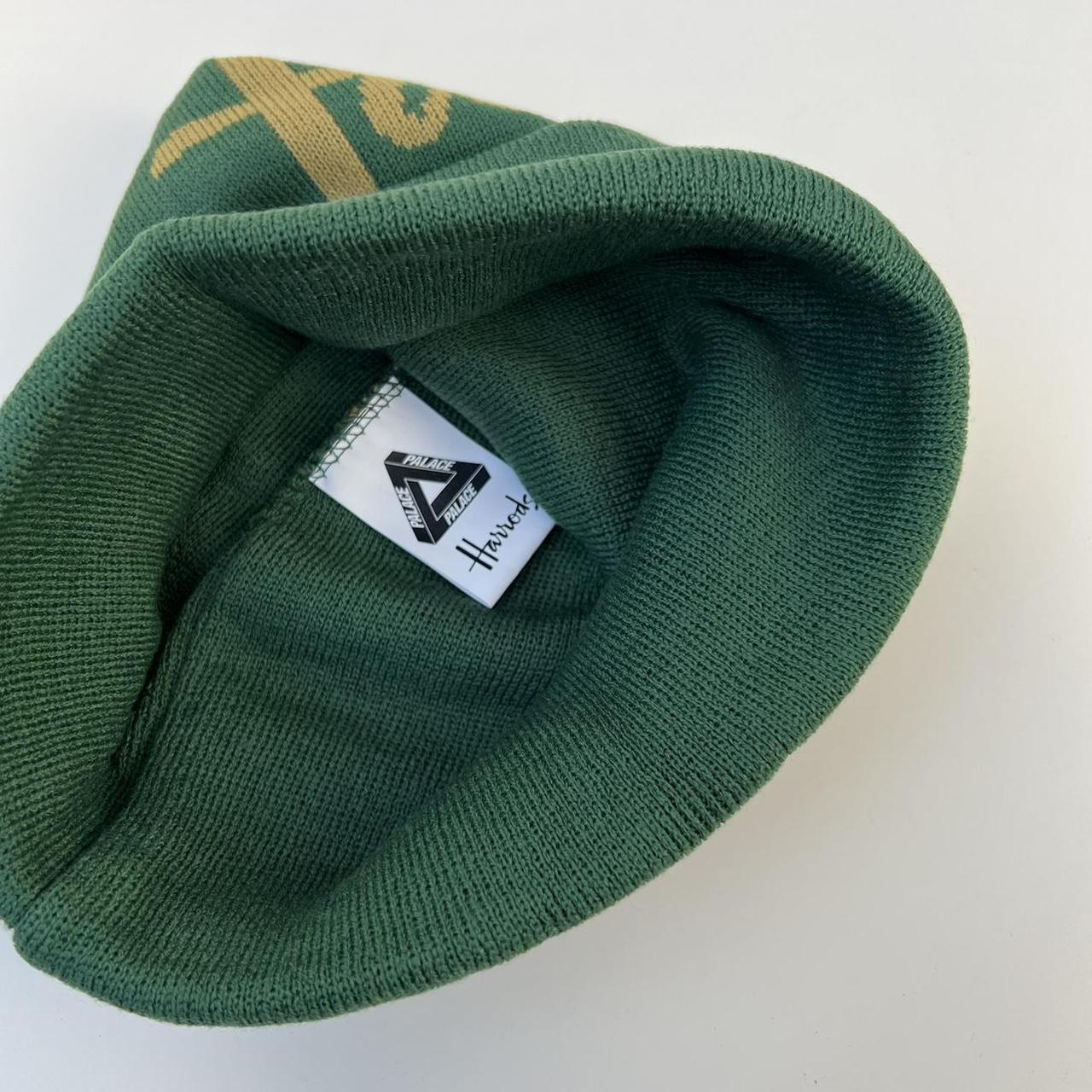 Palace Harrods Beanie In Green & Gold