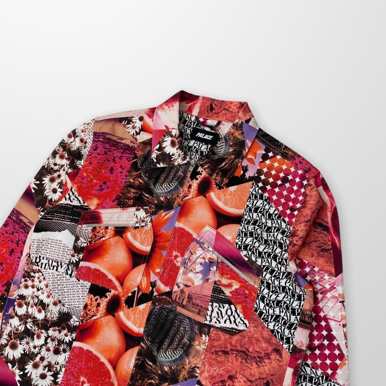 Palace Fruity Denim Jean Jacket In Red