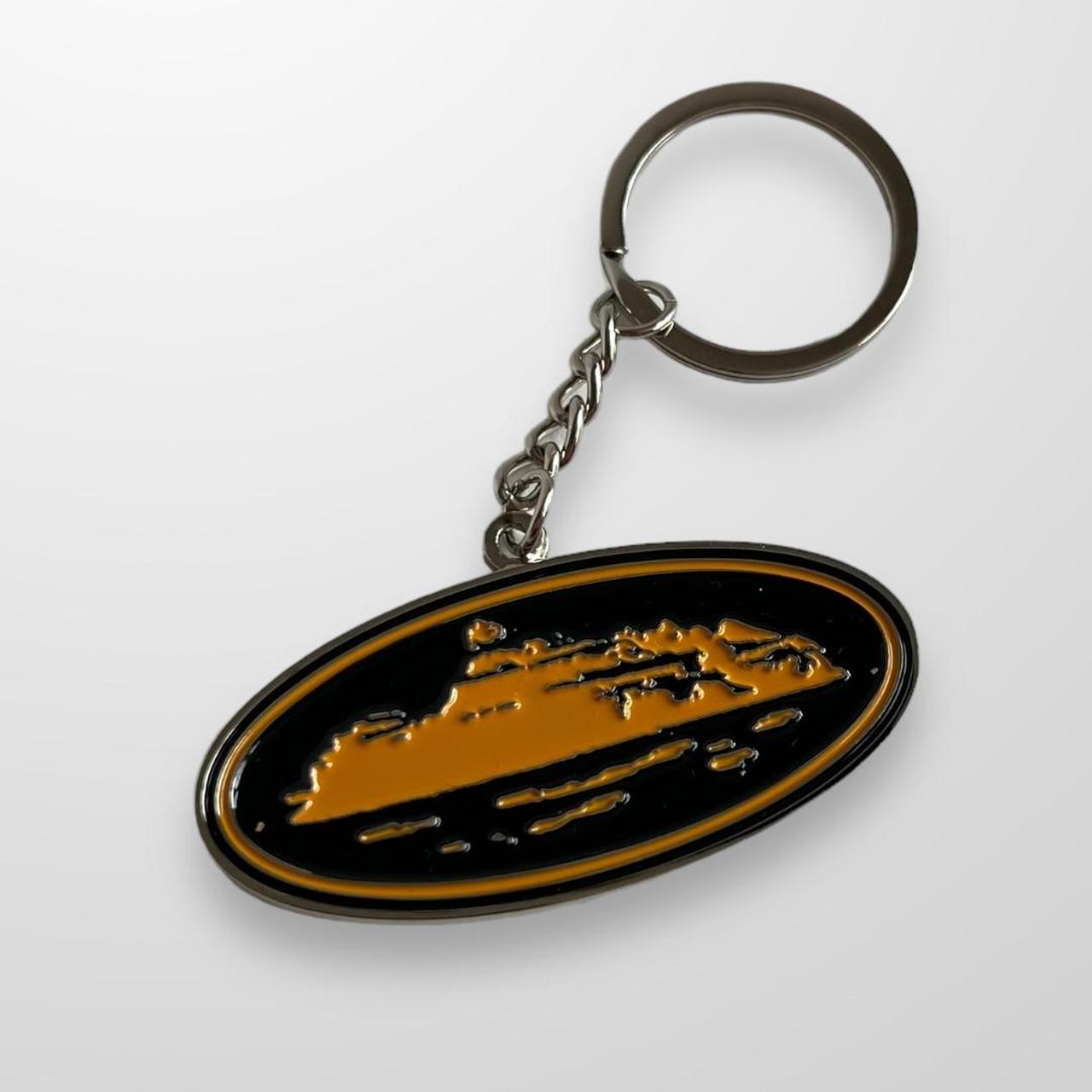 Corteiz Alcatraz Keyring In Black & Orange