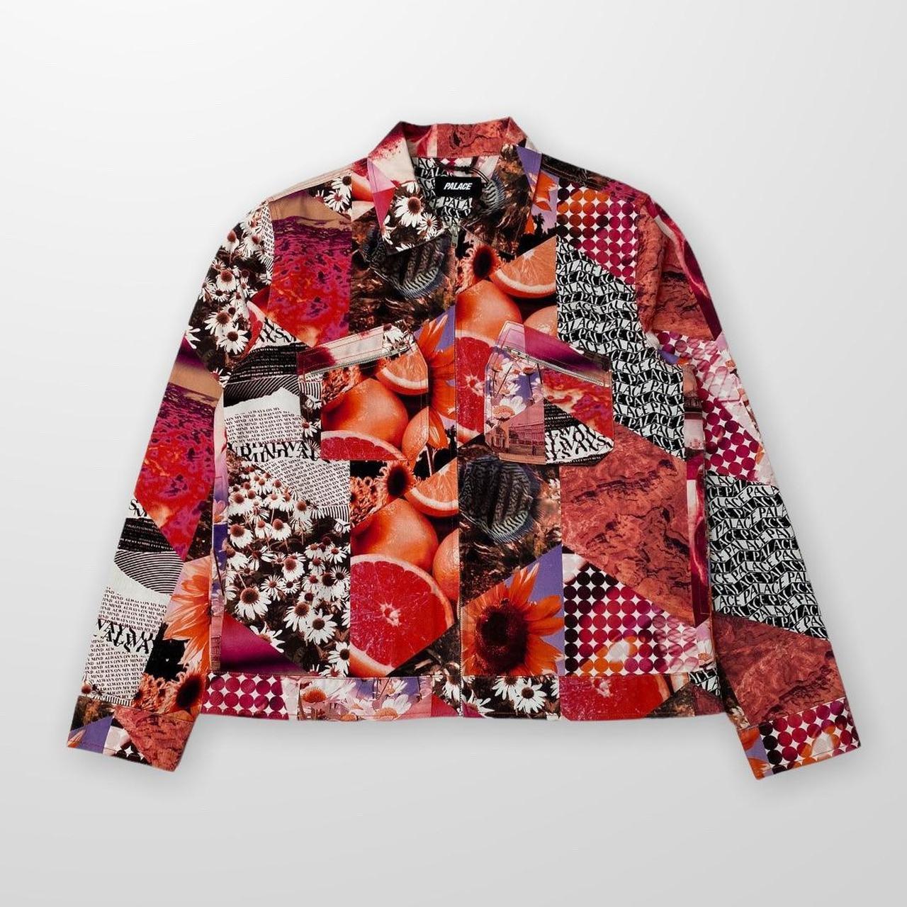 Palace Fruity Denim Jean Jacket In Red