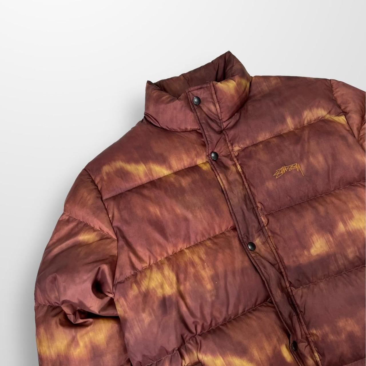 Stussy Aurora Puffer Jacket In Rust