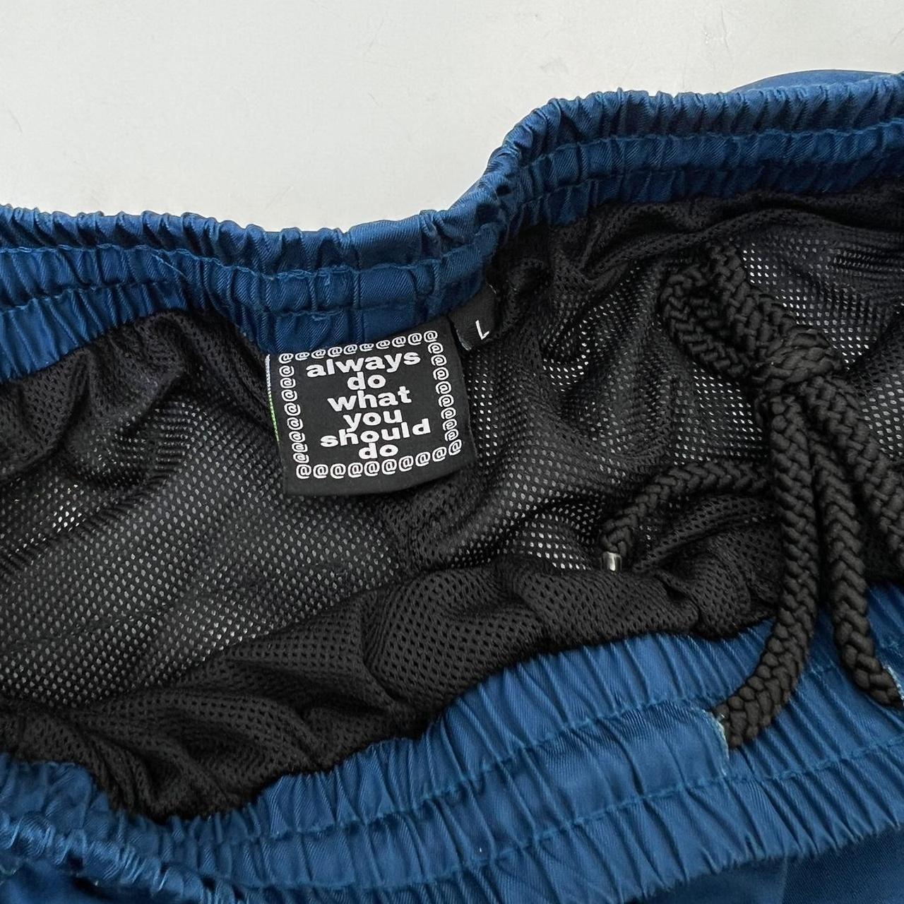 ADWYSD Nylon Tracksuit Bottoms In Blue