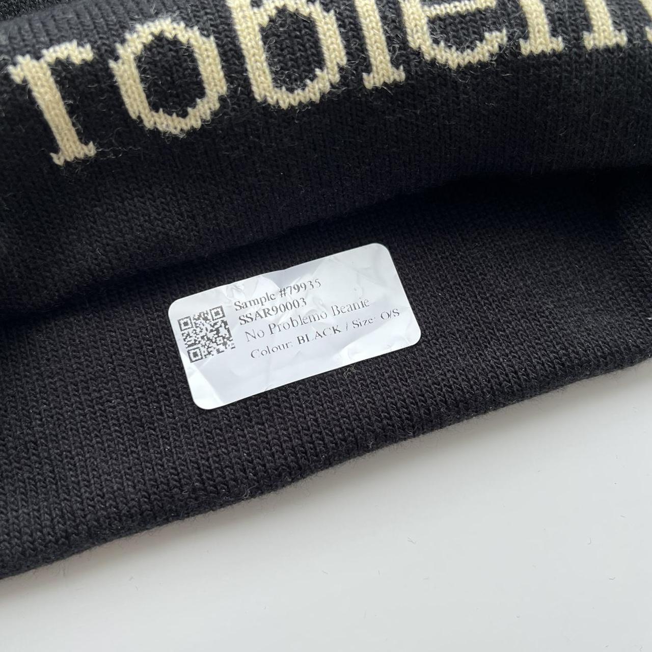 Aries No Problemo Beanie In Black & Cream