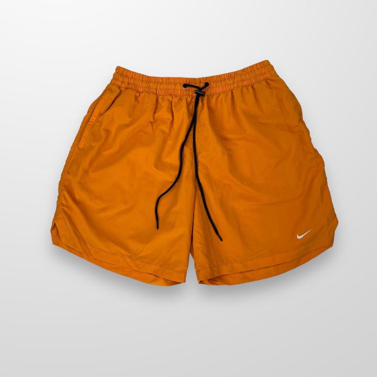 Nike NRG Nylon Shorts In Mustard / Orange