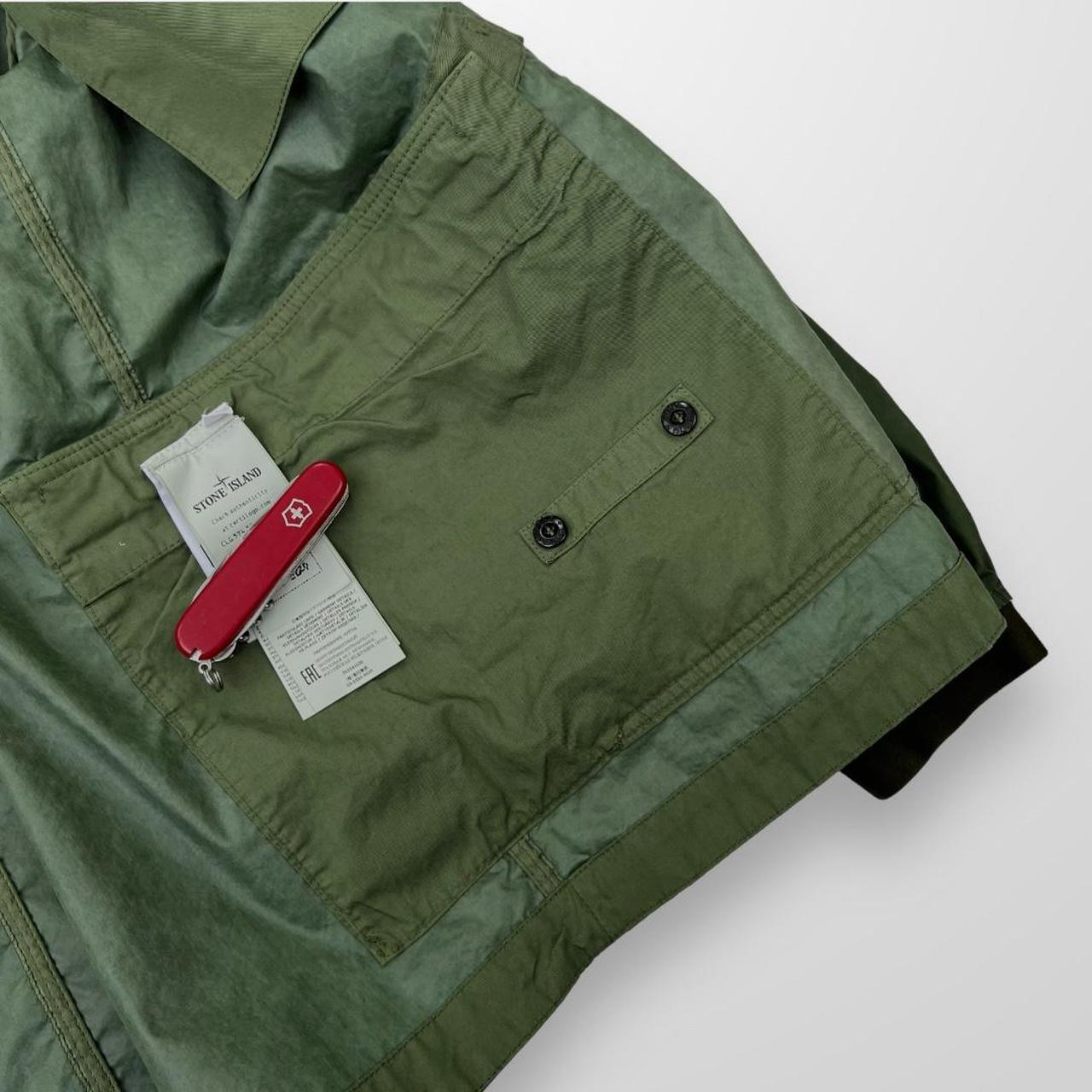 Stone Island Aggressive Gommato Jacket In Green