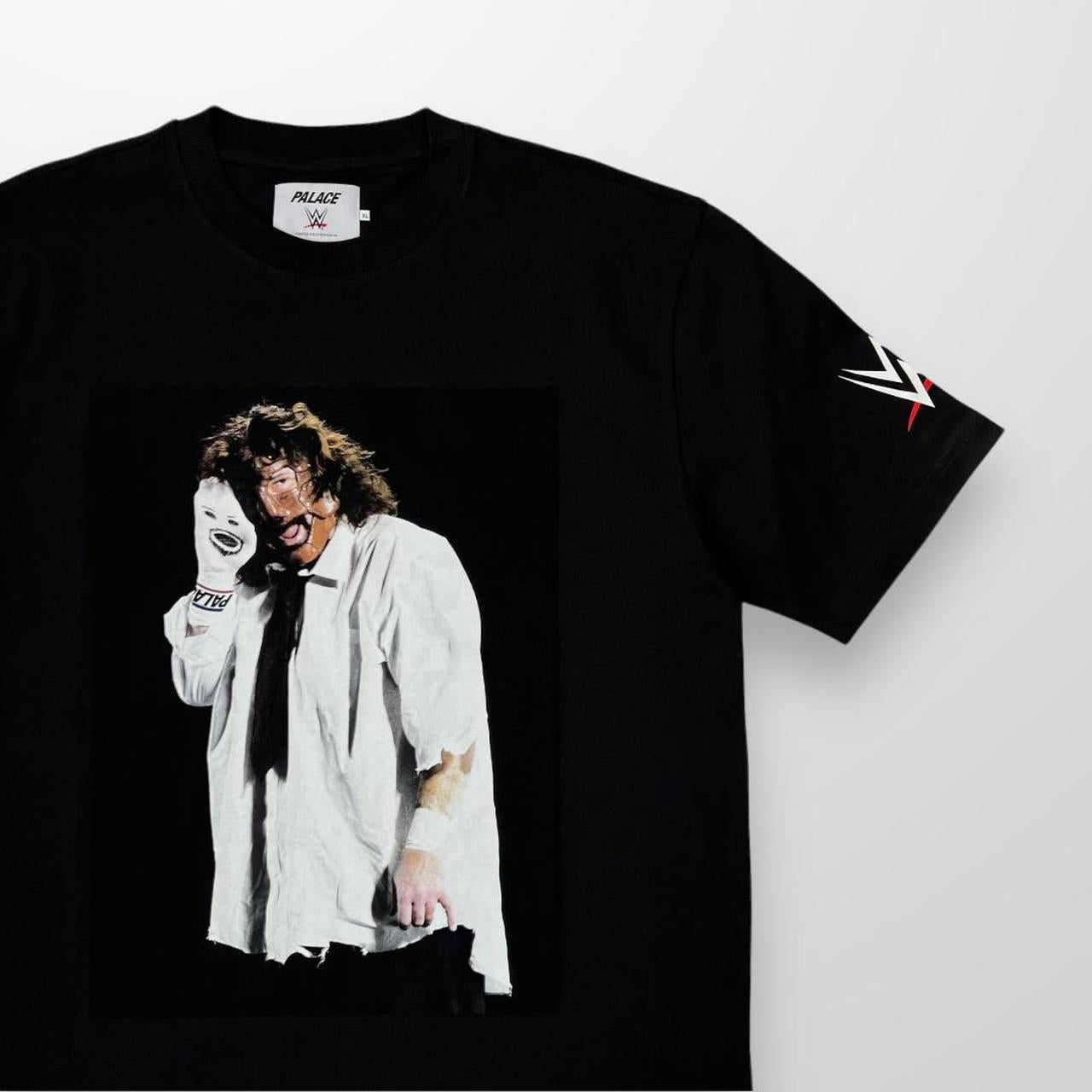 Palace x WWE Mankind Sock T-Shirt Black