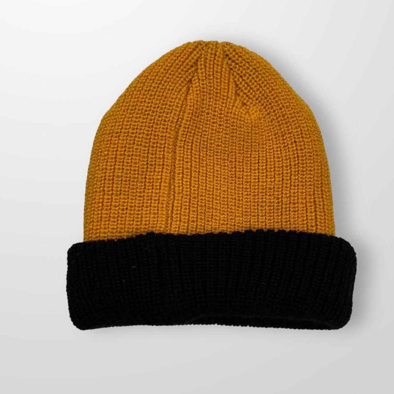 Patta Beanie Hat In Black & Yellow