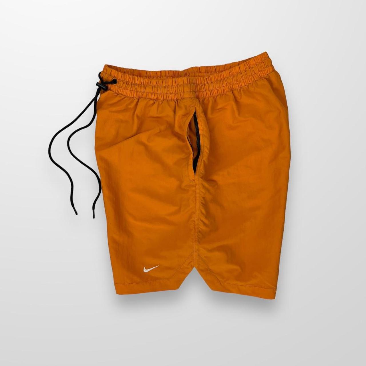 Nike NRG Nylon Shorts In Mustard / Orange